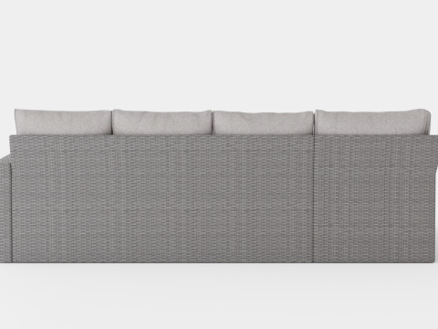 CORNER SOFA ALU NAXOS Modello 3D