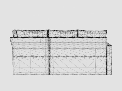 CORNER SOFA ALU NAXOS 3D Model