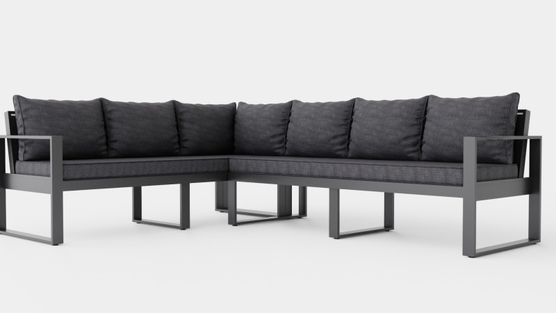 CORNER SOFA BEL AIR 3D Модель .c4d .max .obj .3ds .fbx .stl .blend 