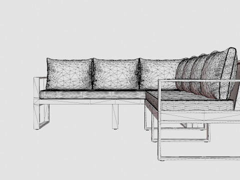 CORNER SOFA BEL AIR 3D Модель