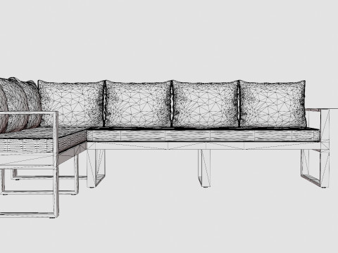 CORNER SOFA BEL AIR 3D Модель