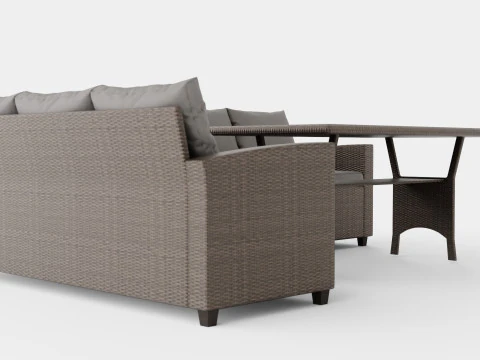 CORNER SOFA LARKOLLEN 3D Model