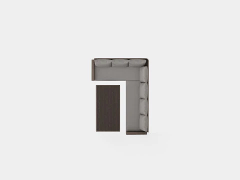 CORNER SOFA LARKOLLEN 3D Model