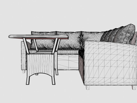 CORNER SOFA LARKOLLEN 3D Модель