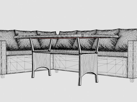 CORNER SOFA LARKOLLEN 3D Модель
