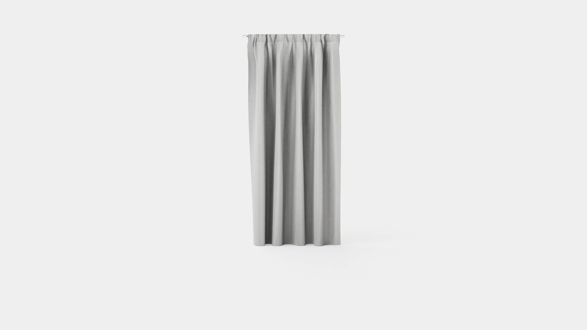 CURTAIN 140x160 CM GRAY LIGHT DAMPING VIENNA 3D Model .c4d .max .obj .3ds .fbx .stl .blend 