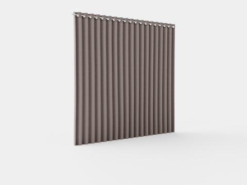 CURTAIN 140x160 CM GRAY SIENNA 3D Model