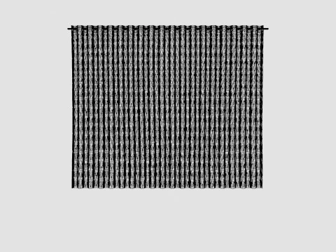 CURTAIN 140x160 CM GRAY SIENNA 3D Model