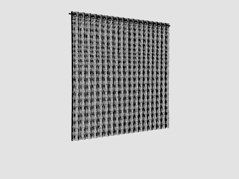 CURTAIN 140x160 CM GRAY SIENNA 3D Model