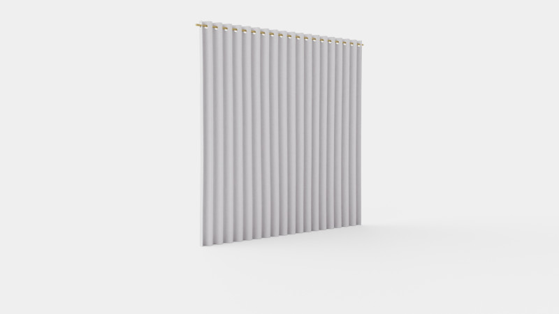 CURTAIN 140x160 CM LIGHT BEIGE SIENNA 3D Model .c4d .max .obj .3ds .fbx .stl .blend 