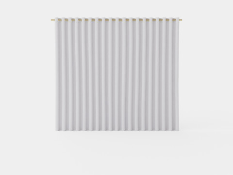 CURTAIN 140x160 CM LIGHT BEIGE SIENNA 3D Model