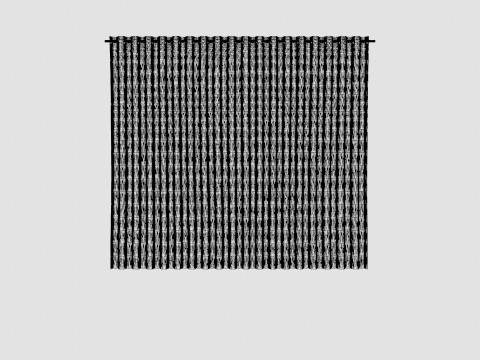 CURTAIN 140x160 CM LIGHT BEIGE SIENNA 3D Model