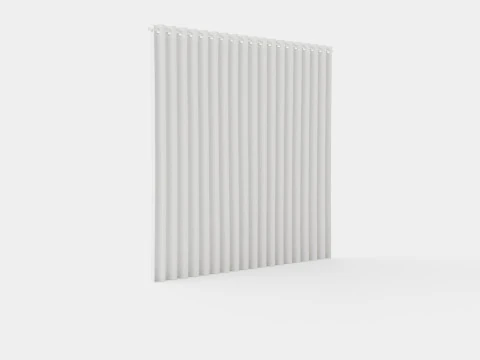 ZASŁONA 140x160 CM OFFWHITE SIENNA Model 3D