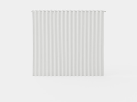 CURTAIN 140x160 CM OFFWHITE SIENNA 3D-Modell