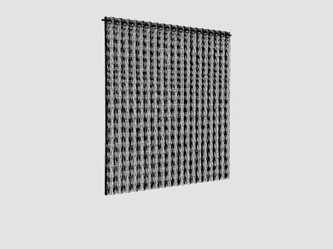 CURTAIN 140x160 CM OFFWHITE SIENNA 3D-Modell