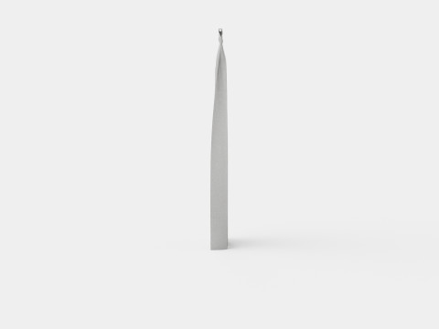 CURTAIN 140x220 CM GRAY LIGHT DAMPING VIENNA Model 3D