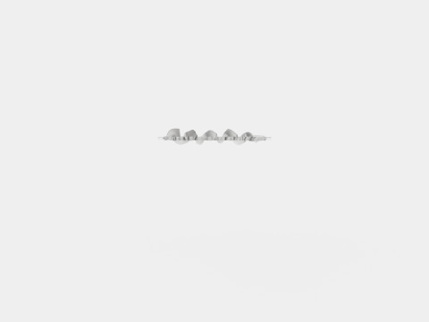 CURTAIN 140x220 CM GRAY LIGHT DAMPING VIENNA Model 3D
