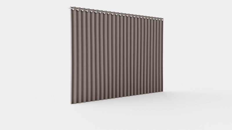 CURTAIN 140x220 CM GRAY SIENNA 3D Модель .c4d .max .obj .3ds .fbx .stl .blend 