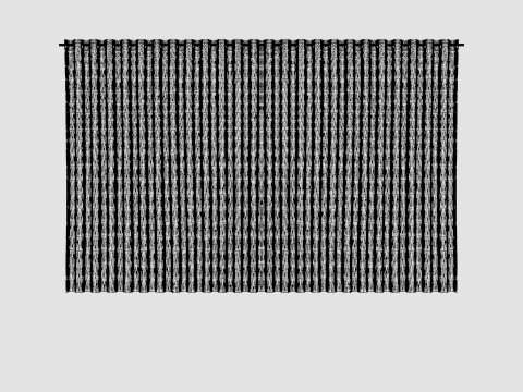 CURTAIN 140x220 CM GRAY SIENNA 3D Модель