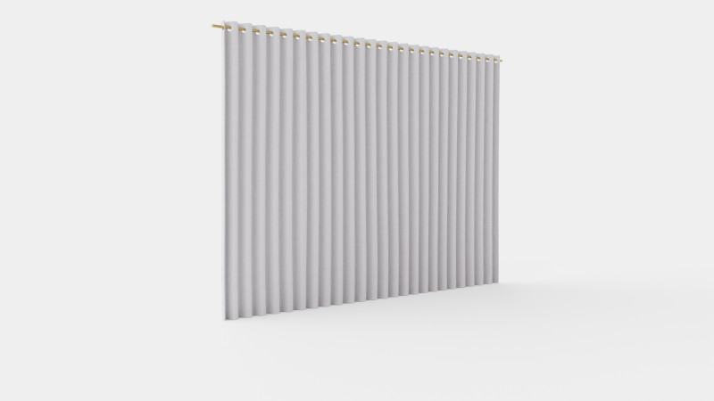CURTAIN 140x220 CM LIGHT BEIGE SIENNA Modello 3D .c4d .max .obj .3ds .fbx .stl .blend 