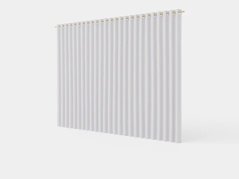 ZASŁONA 140x220 CM JASNOBEŻOWY SIENNA Model 3D