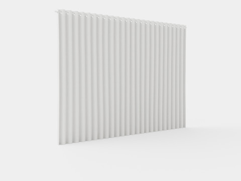 CURTAIN 140x220 CM OFFWHITE SIENNA 3D Model