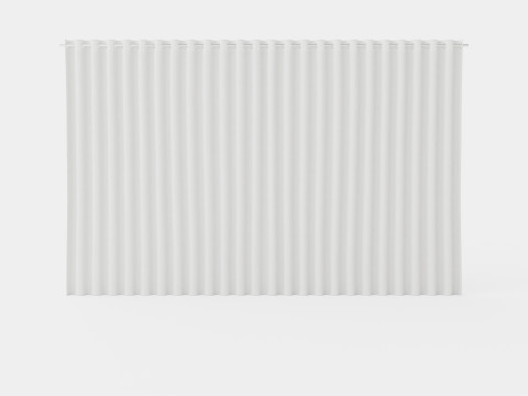 CURTAIN 140x220 CM OFFWHITE SIENNA Model 3D