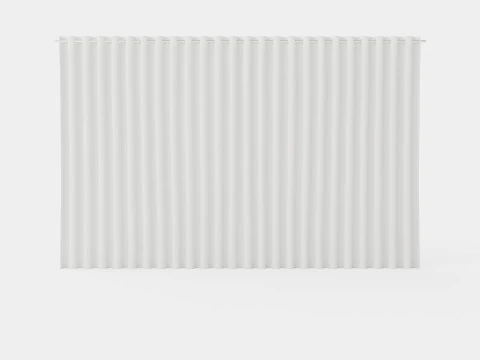 ZASŁONA 140x220 CM OFFWHITE SIENNA Model 3D