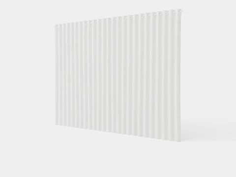 ZASŁONA 140x220 CM OFFWHITE SIENNA Model 3D