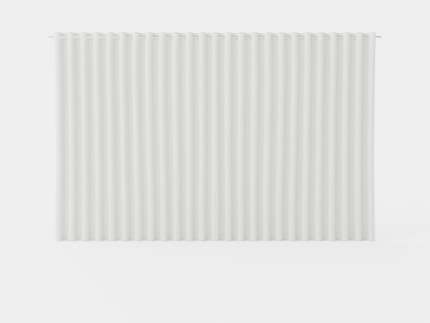 CURTAIN 140x220 CM OFFWHITE SIENNA Model 3D