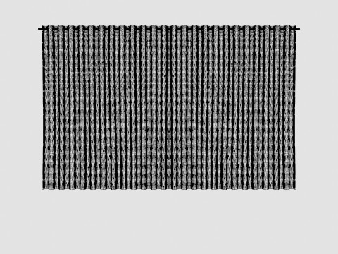 CURTAIN 140x220 CM OFFWHITE SIENNA Model 3D