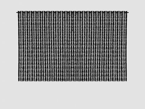 ZASŁONA 140x220 CM OFFWHITE SIENNA Model 3D