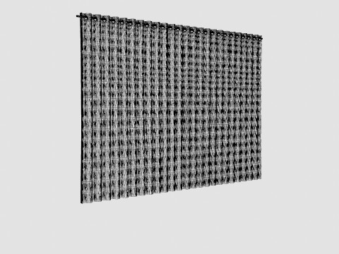 CURTAIN 140x220 CM OFFWHITE SIENNA Model 3D