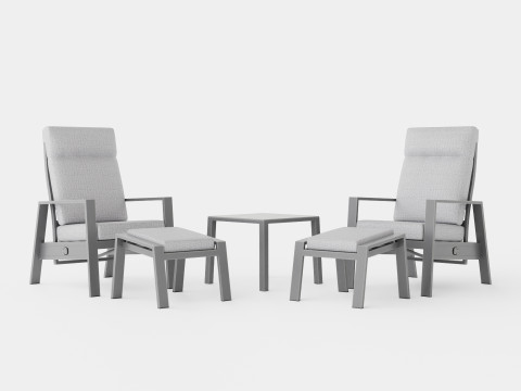 LOUNGE SET 5D BEL AIR 3D-Modell