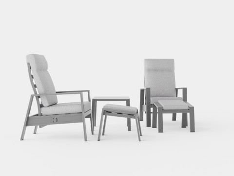 LOUNGE SET 5D BEL AIR Modelo 3D