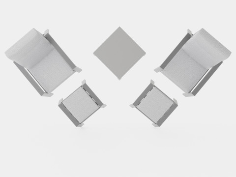 LOUNGE SET 5D BEL AIR Modelo 3D
