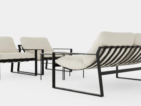 GRUPO SOFÁ NÁPOLI Modelo 3D