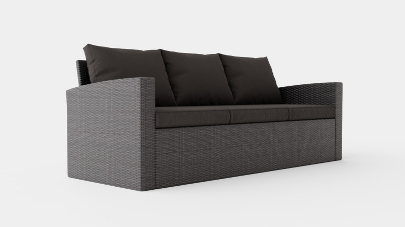 SOFA NAXOS 3Dモデル .c4d .max .obj .3ds .fbx .stl .blend 