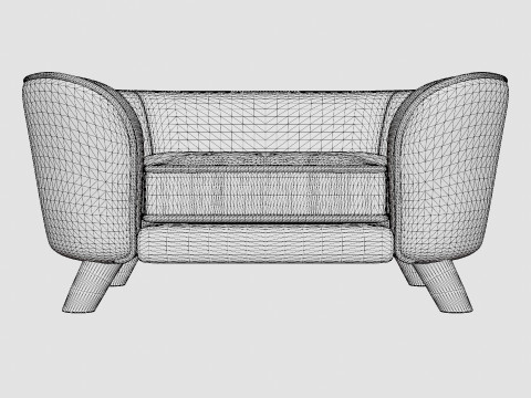 Dog Sofa EHP Roomy Sofa - Gray Modelo 3D