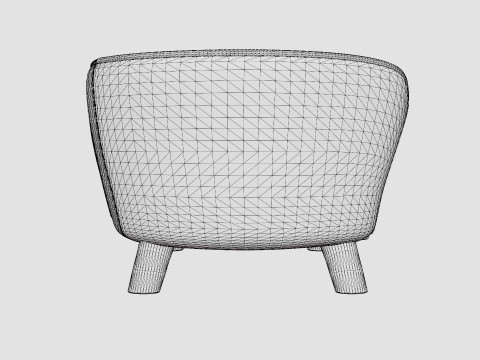 Dog Sofa EHP Roomy Sofa - Gray Modelo 3D