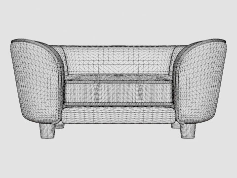 Dog Sofa EHP Coco Sofa - Pink 3D Model
