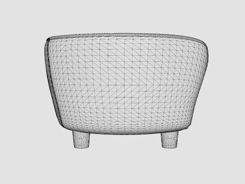 Dog Sofa EHP Coco Sofa - Pink 3D Model