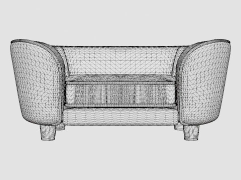 Dog Sofa EHP Coco Sofa - Stone 3D Model