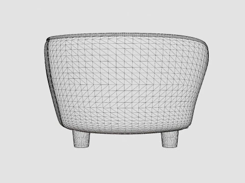 Dog Sofa EHP Coco Sofa - Stone 3D Model