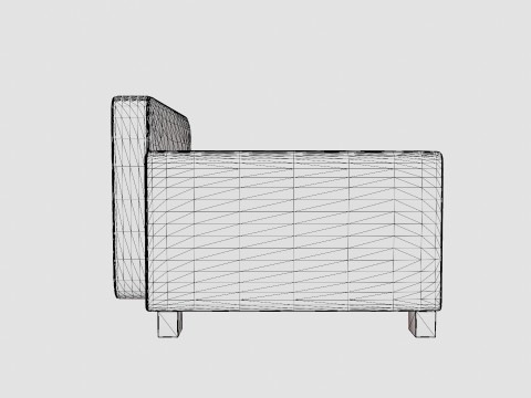 Dog Sofa EHP Scout Sofa - Gray 3D मॉडल