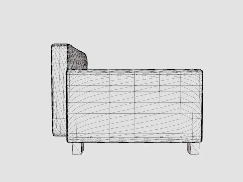 Dog Sofa EHP Scout Sofa - Gray 3D Model