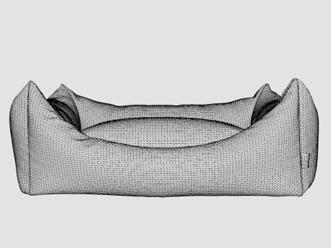 Dog Bed Hunter Bologna - Brown 3D Model