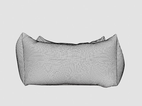 Лежак для собак Хантер Болонья - Коричневий 3D Модель