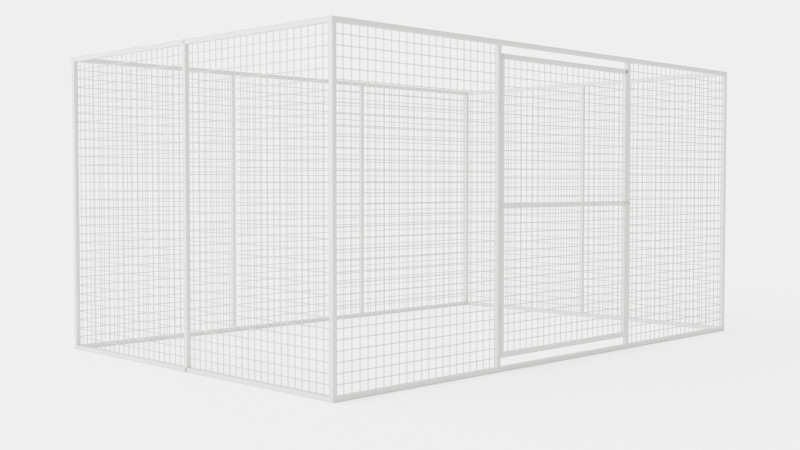 Dog Yard Sweden Strong Medium Cage Modèle 3D .c4d .max .obj .3ds .fbx .stl .blend 