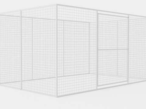 Dog Yard Sweden Strong Medium Cage 3D Model